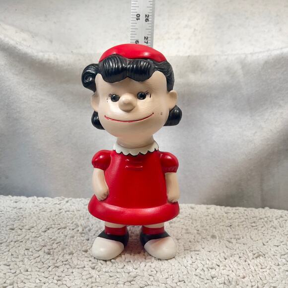 Peanuts Lucy Vintage Hand Painted Ceramic RARE 1968 Shultz Charlie Brown - Picture 7 of 16